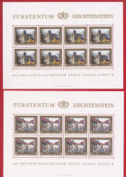 Liechtenstein 1978, Cat. Zumstein  Feuillets 644/47 **. 40e Anniversaire Du Règne De François-Joseph II. - Nuevos