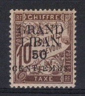 Grand Liban - Variété - G Maigre - Taxe YV 1a N* MH , Cote 25 Euros - Timbres-taxe