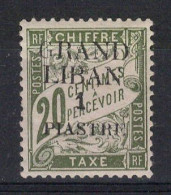 Grand Liban - Variété - G Maigre - Taxe YV 2a N* MH , Cote 25 Euros - Timbres-taxe