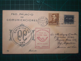 CUBA, Enveloppe FDC Commémorative Du "Pro Palacio De Comunicaciones" Avec Cachet De La Poste Et Timbre-poste Spécial. An - FDC