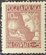 Poland. 1927. Educational Funds. M.N.H. 5g. - Unused Stamps