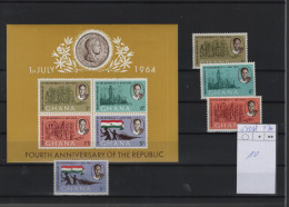 Ghana Michel Cat.No. Mnh/**  173/178 + Sheet 10 - Ghana (1957-...)