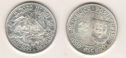 Portogallo 1000 Escudos 1995 Portugal JOÃO II° Silver Coin K 685 - Portugal