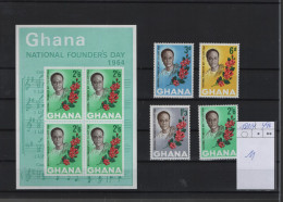 Ghana Michel Cat.No. Mnh/**  181/184 + Sheet 11 - Ghana (1957-...)