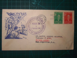 CUBA, Enveloppe FDC Commémorative De "Retraite Des Communications De 1951" Avec Cachet De La Poste Et Timbre-poste Spéci - FDC