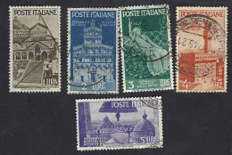 Italia 1946; Avvento Della Repubblica; 5 Valori Usati - 1946-60: Gebraucht