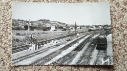 CPSM ARGENTEUIL CHEMIN DE FER RAILS TRAIN BOULEVARD MARCEAU GUILLOT ED COLL M L B LOCOMOTIVE WAGON - Gares - Avec Trains