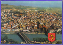 Carte Postale 34. Agde  Blason Vue Aérienne   Très Beau Plan - Agde