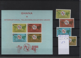 Ghana Michel Cat.No. Mnh/**  210/213 + Sheet 17 - Ghana (1957-...)