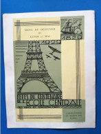 Menu Du Déjeuner Du 27 Mai 1929 Fêtes Du Centenaire De L'école Centrale Des Arts Et Manufactures - Menükarten