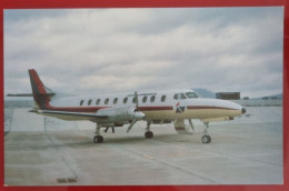 ADVERTISING POSTCARD - AIR VIRGINIA, SWEARINGEN METRO III  N125AV - Dirigeables