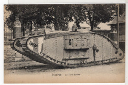 SUIPPES - 51 - " Le Tank Boche " - Char Mark - Blindé à Chenilles - War 1914-18