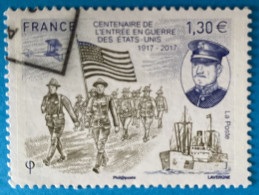 France 2017  : Première Guerre Mondiale, Centenaire De L'entrèe En Guerre Des Etats-Unis N° 5156 - Used Stamps