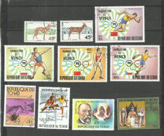 TCHAD N°267, 268, 278 à 281, 310, 312, 322, 329 Cote 4.70€ - Tschad (1960-...)