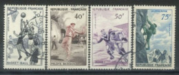 FRANCE - 1956 - SERIE SPORTIVE STAMPS COMPLETE SET 0F 4, USED - Usati