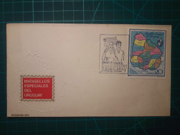 URUGUAY, Enveloppe Avec Cachet Spécial De "Mettez Vos épaules Sur L'Uruguay". Éditions "Cachets Spéciaux De L'Uruguay". - Uruguay