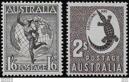 1956 Australia Elisabetta II 2v. MNH SG N. 224e/f - Sonstige & Ohne Zuordnung