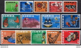 1964 Zambia Various Subjects 14v. MNH SG. N. 94/107 - Other & Unclassified