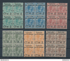 1890 Regno - Effige Di Umberto I - Valevole Per Stampe - N. 50/55 - MNH** Splendida Quartina - Other & Unclassified