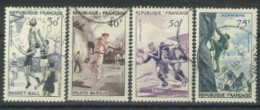 FRANCE - 1956 - SERIE SPORTIVE STAMPS COMPLETE SET 0F 4, USED - Gebruikt