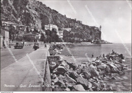 Bh700 Cartolina Menton Quai Laurenti Et Rochers Rouges Imperia Liguria - Imperia