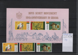 Ghana Michel Cat.No. Mnh/**  319/321 + Sheet 27 Scouts - Ghana (1957-...)