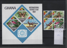 Ghana Michel Cat.No. Mnh/**  326/329 + Sheet 29 - Ghana (1957-...)