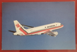 ADVERTISING POSTCARD - AIR PORTUGAL, A319-100 - Aeronaves