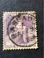 BARBADOS  SG 81  1s Purple FU - Barbades (...-1966)