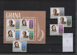 Ghana Michel Cat.No. Mnh/**  359/362 + Sheet 35 - Ghana (1957-...)