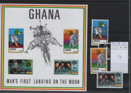Ghana Michel Cat.No. Mnh/**  397/400 + Sheet 39 - Ghana (1957-...)