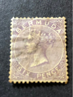 BERMUDA. SG 7. 6d Dull Mauve.  FU - Bermudes