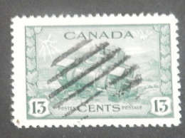 CANADA YT 214 OBLITERE "CHAR D ASSAUT" ANNÉES 1943/1946 - Used Stamps