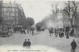 CPA Paris Le Boulevard Du Temple - District 11