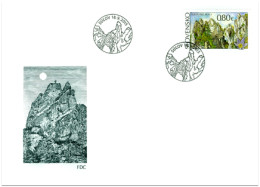 FDC 593-4 Slovakia Beauties Of Our Homeland: Manín Gorge And The Súlovske Rocks 2015 - Altri & Non Classificati