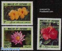 Wallis & Futuna 1991 Flowers 3v, Mint NH, Nature - Flowers & Plants - Other & Unclassified