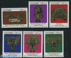 Colombia 1982 Tairona Culture 6v, Mint NH, History - Archaeology - Art - Art & Antique Objects - Archaeology