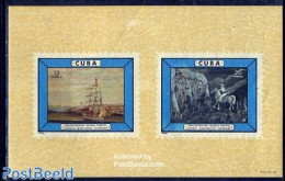Cuba 1965 Postal Museum S/s, Mint NH, Nature - Transport - Horses - Ships And Boats - Art - Museums - Paintings - Nuevos
