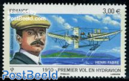 France 2010 First Sea Plane 1v, Mint NH, Transport - Aircraft & Aviation - Ungebraucht