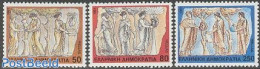 Greece 1991 The Nine Muzes 3v, Mint NH, Performance Art - Music - Unused Stamps