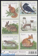 Finland 2004 Animals 6v M/s, Mint NH, Nature - Animals (others & Mixed) - Birds - Rabbits / Hares - Reptiles - Ongebruikt