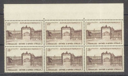 Yvert 939 - Versailles  - Bloc De 6 Timbres Neufs Sans Traces De Charnières - Bord De Feuille - Unused Stamps