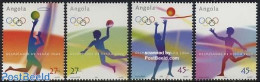 Angola 2004 Olympic Games 4v, Mint NH, Sport - Basketball - Handball - Olympic Games - Volleyball - Baloncesto