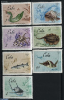 Cuba 1967 Underwater Hunt 7v, Mint NH, Nature - Sport - Fish - Fishing - Diving - Nuevos