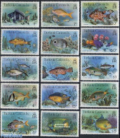 Turks And Caicos Islands 1978 Fish 15v, Mint NH, Nature - Fish - Peces