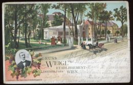 WIEN 1905. Dreher Park Vintage Litho Postcard - Andere & Zonder Classificatie