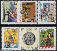 Chad 1971 Olympic Games Overprints 5v, Mint NH, Sport - Olympic Games - Autres & Non Classés