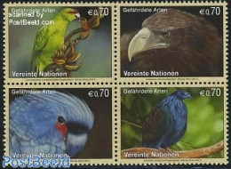 United Nations, Vienna 2011 Endangered Species 4v [+], Mint NH, Nature - Animals (others & Mixed) - Birds - Birds Of P.. - Autres & Non Classés