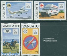 Vanuatu 1994 Hong Kong 94 Stamp Expo 4v, Mint NH, Health - Nature - Transport - Various - Red Cross - Horses - Insects.. - Rotes Kreuz