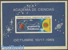 Cuba 1965 Space Exposition S/s, Mint NH, Science - Transport - Astronomy - Space Exploration - Ongebruikt